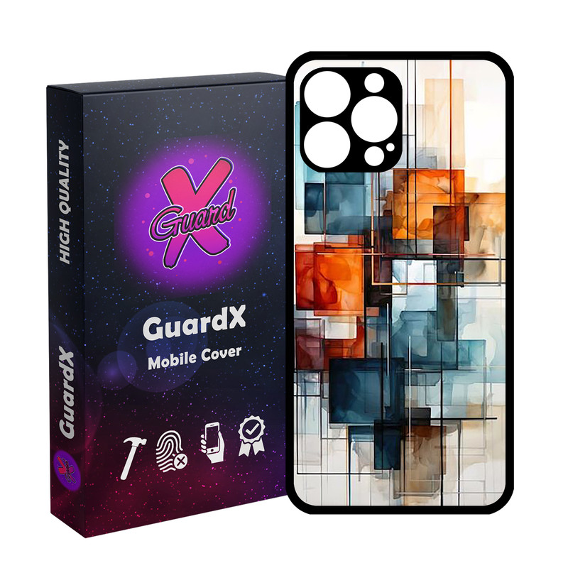 کاور گارد ایکس طرح آبرنگی مدل Glass10811 مناسب برای گوشی موبایل اپل iPhone 13 Pro Max