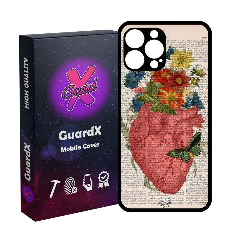کاور گارد ایکس طرح قلب مدل Glass10505 مناسب برای گوشی موبایل اپل iPhone 13 Pro Max