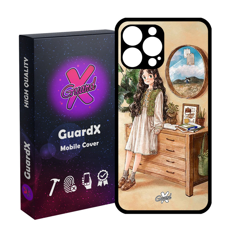 کاور گارد ایکس طرح دختر مدل Glass10308 مناسب برای گوشی موبایل اپل iPhone 13 Pro Max