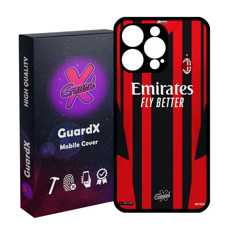 کاور گارد ایکس طرح AC Milan مدل Glass10399 مناسب برای گوشی موبایل اپل iPhone 15 Pro Max