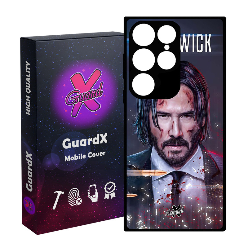 کاور گارد ایکس طرح John Wick مدل Glass10145 مناسب برای گوشی موبایل سامسونگ Galaxy S24 Ultra