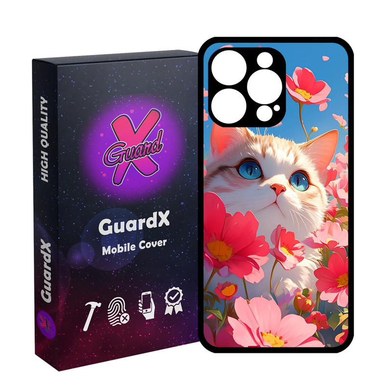 کاور گارد ایکس طرح گربه مدل Glass10742 مناسب برای گوشی موبایل اپل iPhone 15 Pro Max