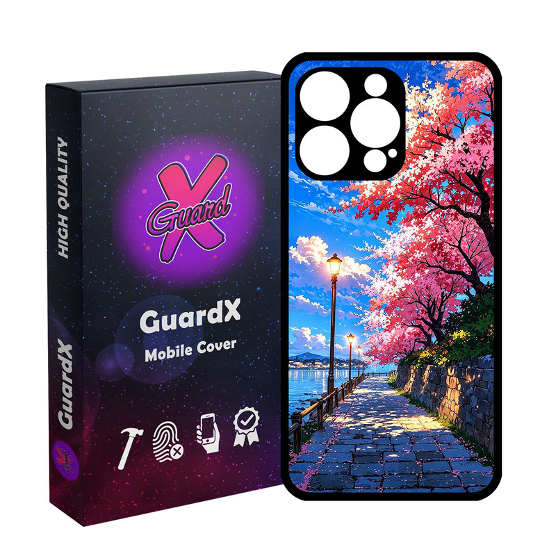 کاور گارد ایکس طرح جاده دریا مدل Glass10791 مناسب برای گوشی موبایل اپل iPhone 15 Pro Max