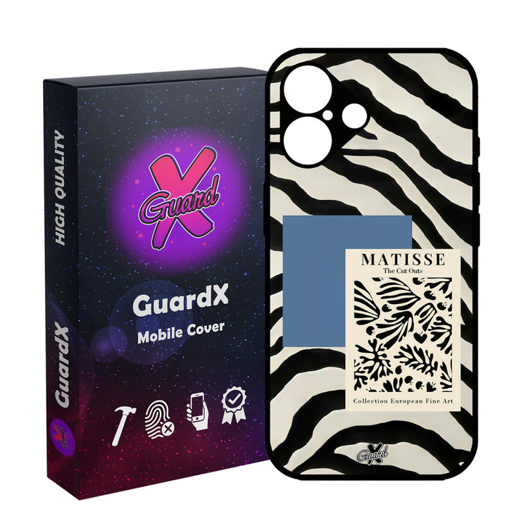 کاور گارد ایکس طرح Zebra مدل 10568 مناسب برای گوشی موبایل اپل iPhone 16