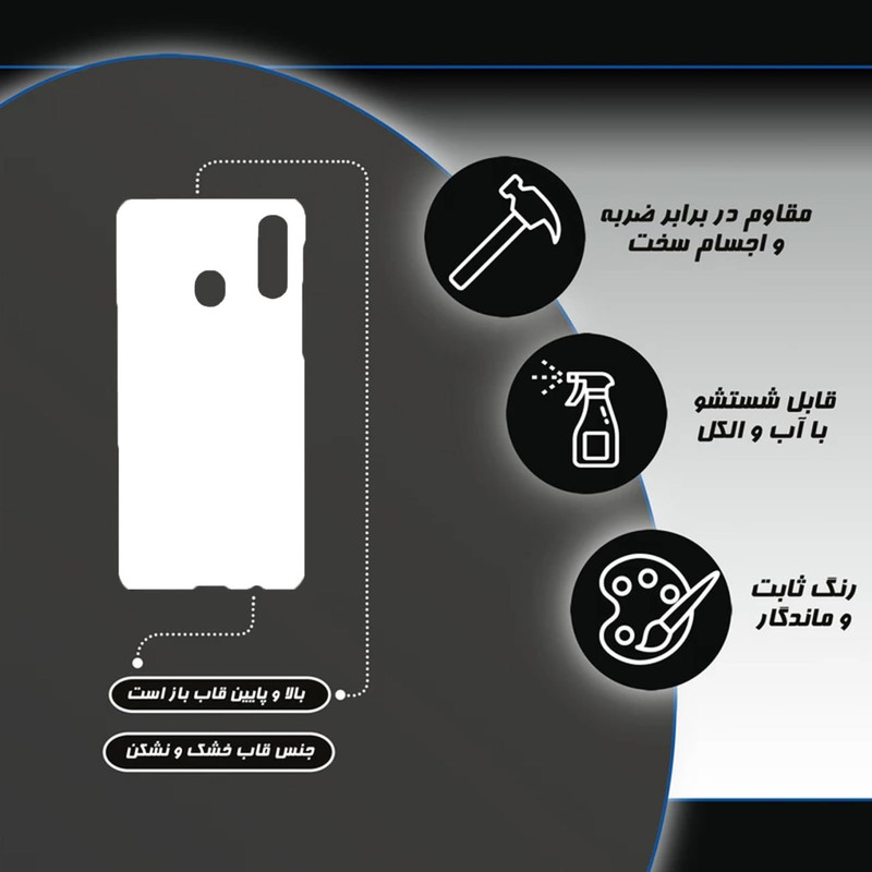 کاور طرح پلنگی کد DIMO-060 مناسب برای گوشی موبایل سامسونگ Galaxy A30 / Galaxy A20