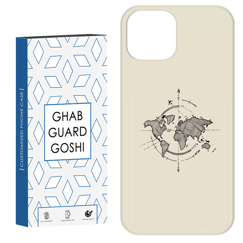 کاور قاب گارد گوشی طرح نقشه کد Dimo-175 مناسب برای گوشی موبایل اپل IPHONE 15