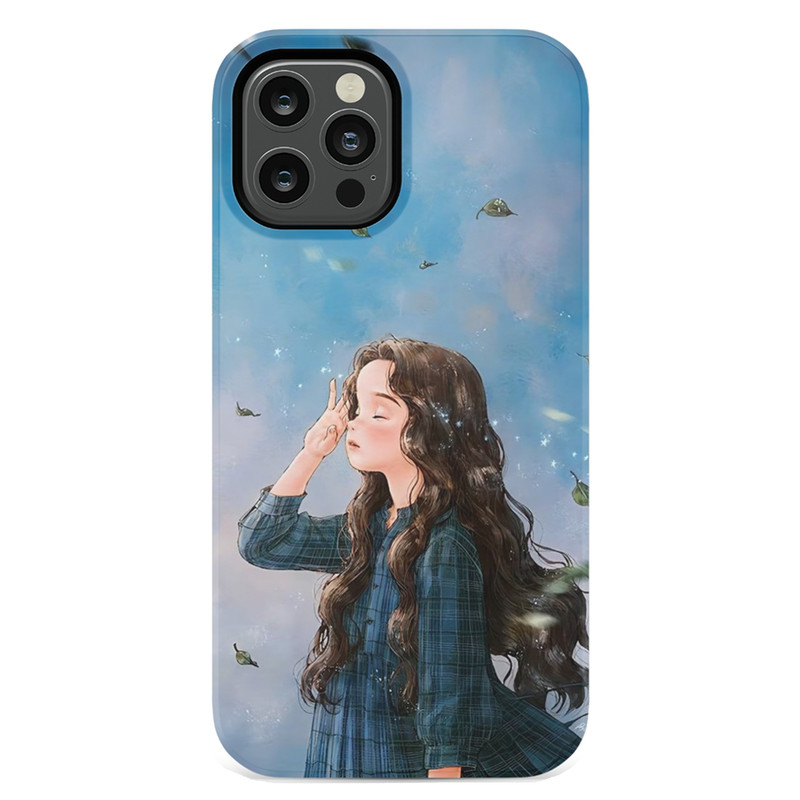 کاور طرح دختر کد DIMO-037 مناسب برای گوشی موبایل اپل iphone 13 pro