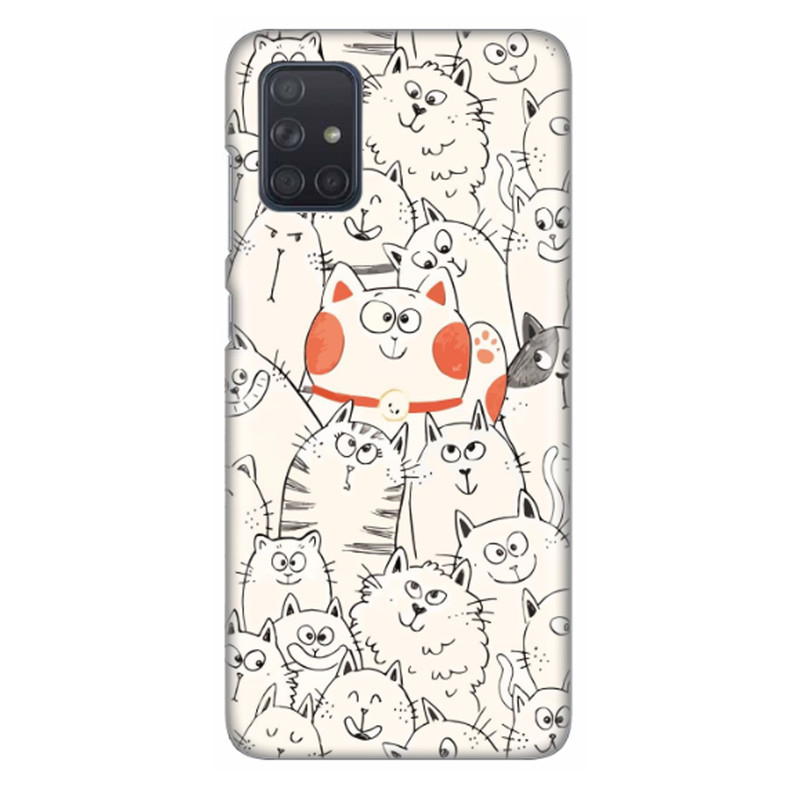 کاور طرح گربه خوشحال کد DIMO-024 مناسب برای گوشی موبایل سامسونگ Galaxy A31