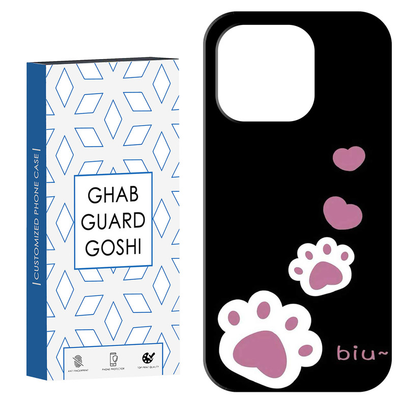 کاور قاب گارد گوشی طرح رد پا گربه کد Dimo-903 مناسب برای گوشی موبایل اپل IPHONE 16 PRO MAX