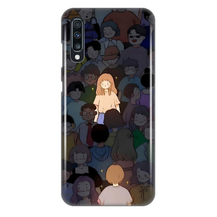 کاور طرح دختر درخشان کد DIMO-061 مناسب برای گوشی موبایل سامسونگ Galaxy A70