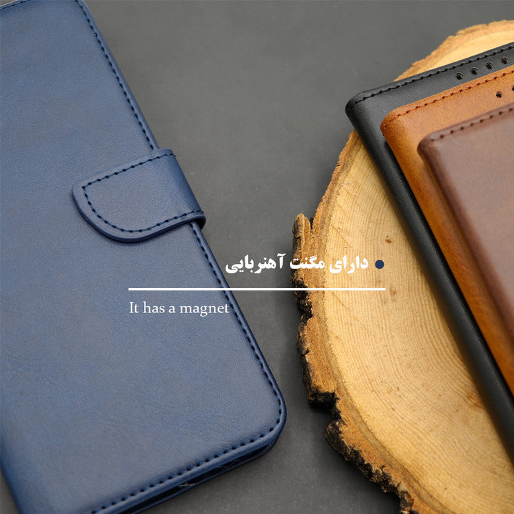 کیف کلاسوری گرین گارد مدل چرمی مگنتی کد Brown-GB01 مناسب برای گوشی موبایل هوآوی Y9 2019