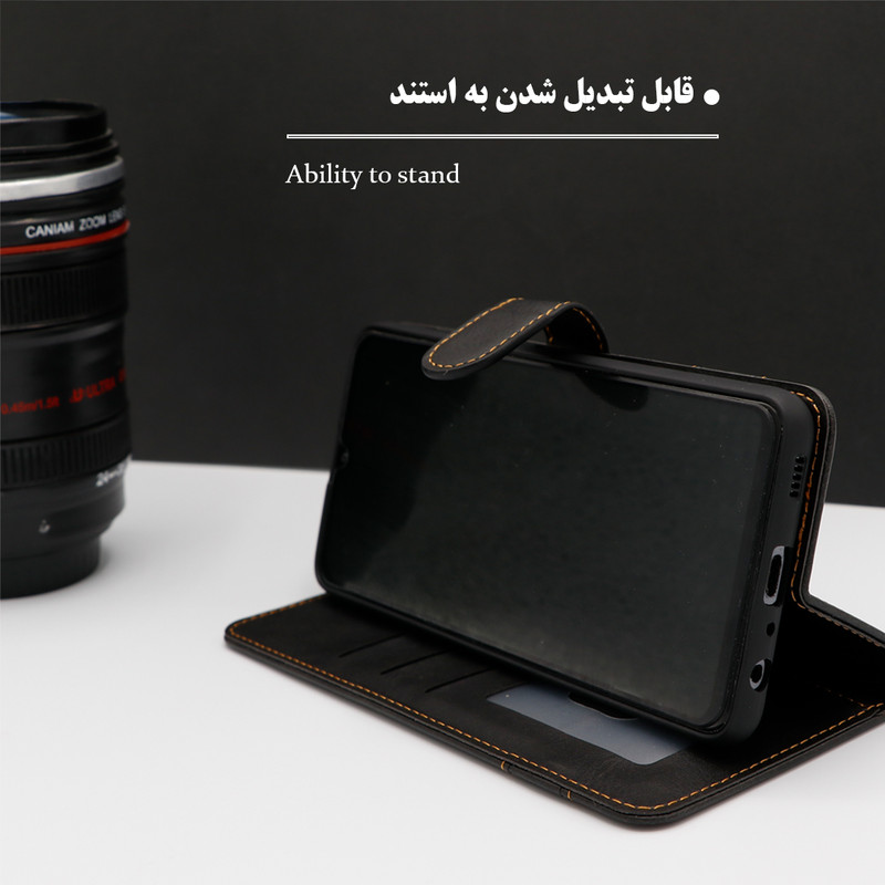 کیف کلاسوری گرین گارد مدل چرمی RD Kit مناسب برای گوشی موبایل شیائومی Redmi Note 12 4G به همراه بندآویز