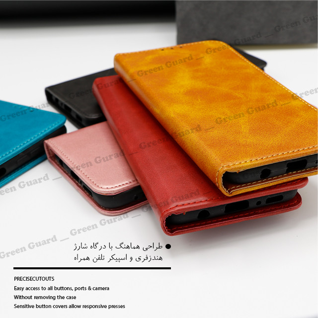 کیف کلاسوری گرین گارد طرح چرمی مدل Bitta مناسب برای گوشی موبایل شیائومی Redmi Note 12 4G