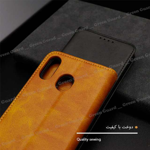 کیف کلاسوری گرین گارد طرح چرمی مدل Bitta مناسب برای گوشی موبایل شیائومی Redmi 9C / 10A