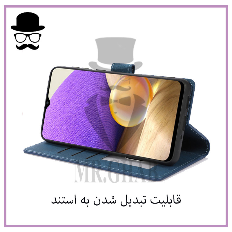 کیف کلاسوری مستر قاب مدل چرمی مناسب برای گوشی موبایل سامسونگ Galaxy M13