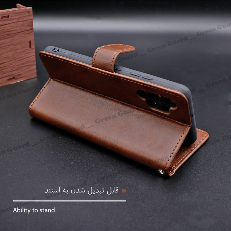کیف کلاسوری گرین گارد طرح چرمی مدل Landing مناسب برای گوشی موبایل شیائومی Redmi Note 11 Pro Plus به همراه بند آویز