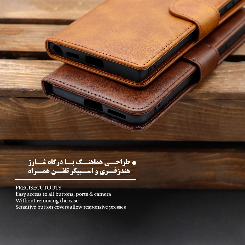 کیف کلاسوری گرین گارد مدل چرمی مگنتی کد Blue-B01 مناسب برای گوشی موبایل شیائومی Poco X5