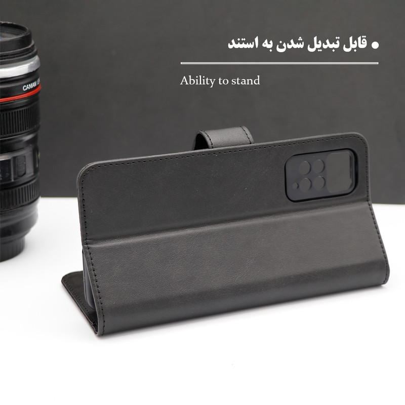 کیف کلاسوری گرین گارد مدل چرمی مگنتی کد Blue-B01 مناسب برای گوشی موبایل شیائومی Poco X5