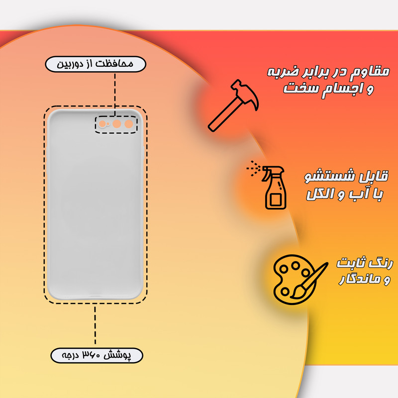 کاور قاب موبایل علوی مدل SML مناسب برای گوشی موبایل اپل iPhone 7 Plus / iPhone 8 Plus