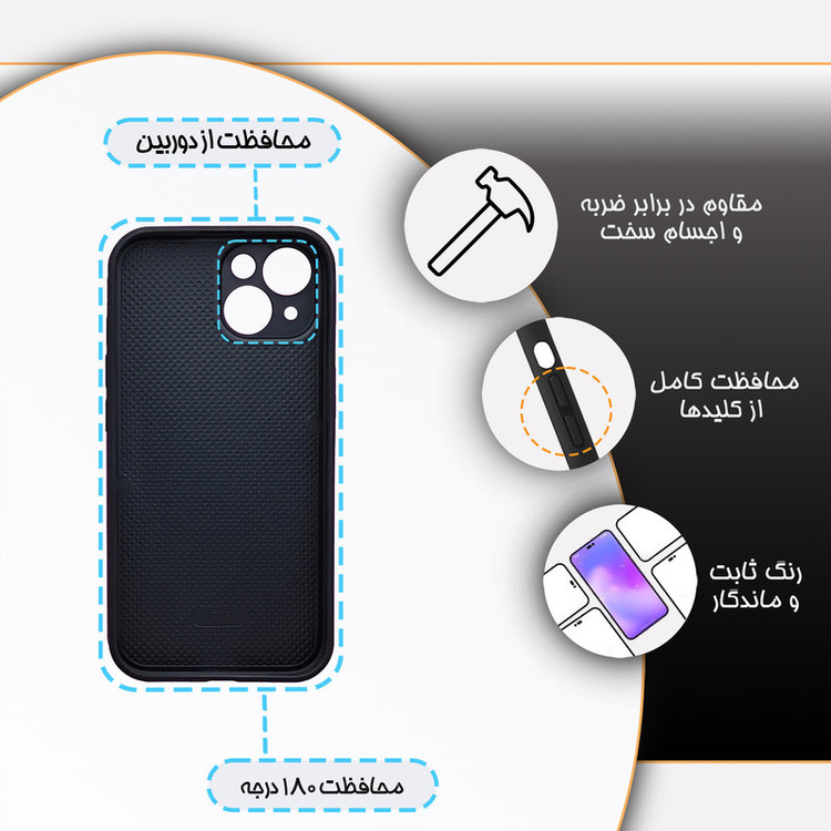 کاور گارد قاب مدل هنری مناسب برای گوشی موبایل اپل IPhone 15