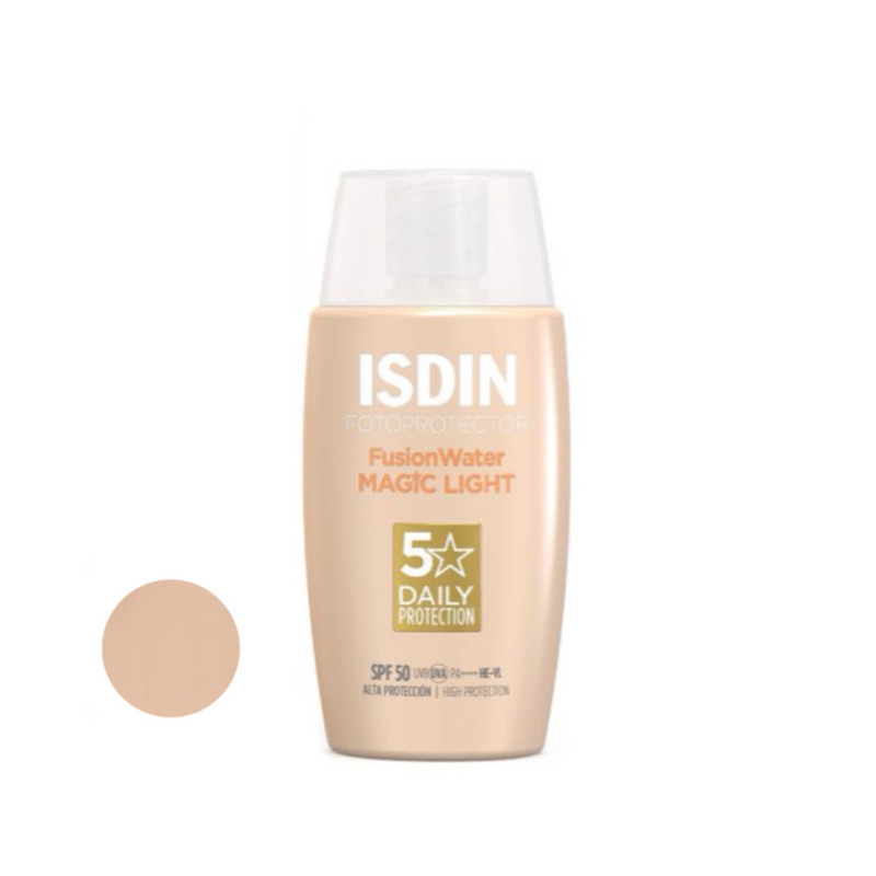 کرم ضد آفتاب رنگی ایزدین SPF 50 مدل magic ‌مناسب انواع پوست‌ حجم 50 میلی‌لیتر