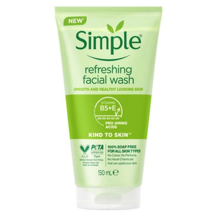 ژل شستشو صورت سیمپل مدل refreshing حجم 150 میلی لیتر