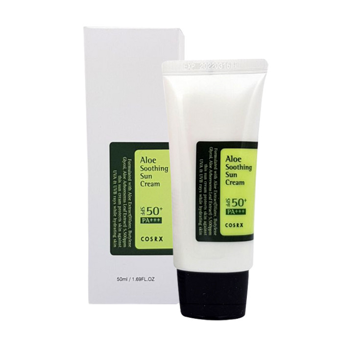 کرم ضد آفتاب کوزارکس مدل aloe soothing حجم 50 میلی لیتر