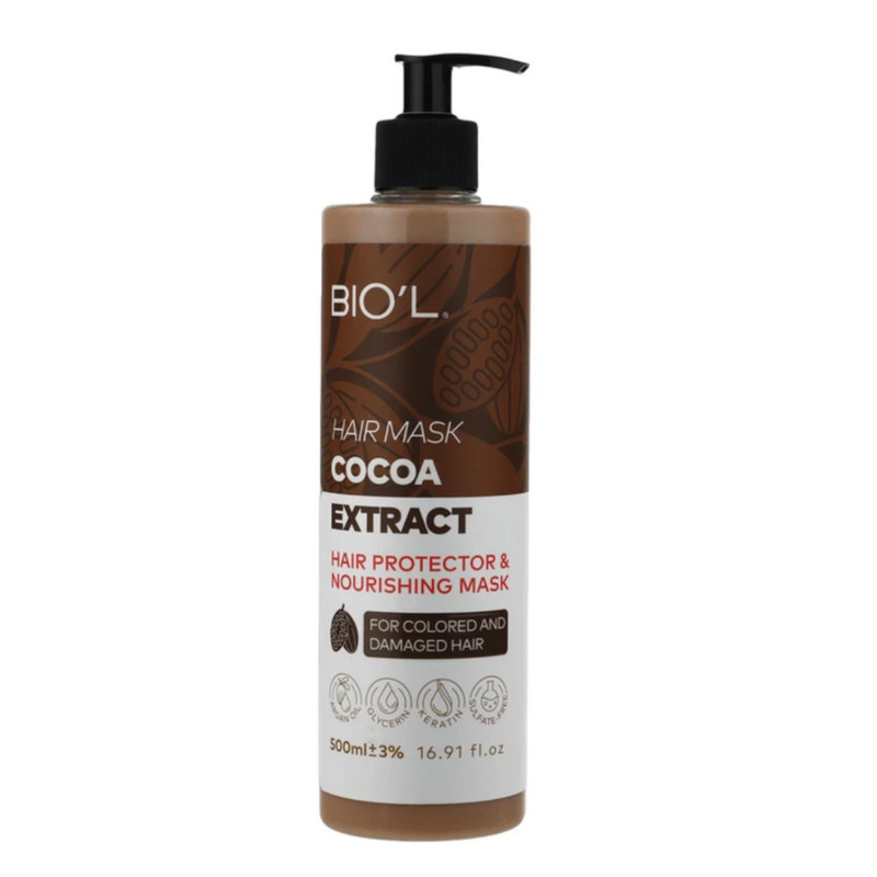 ماسک مو بیول مدل cocoa حجم 500 میلی لیتر