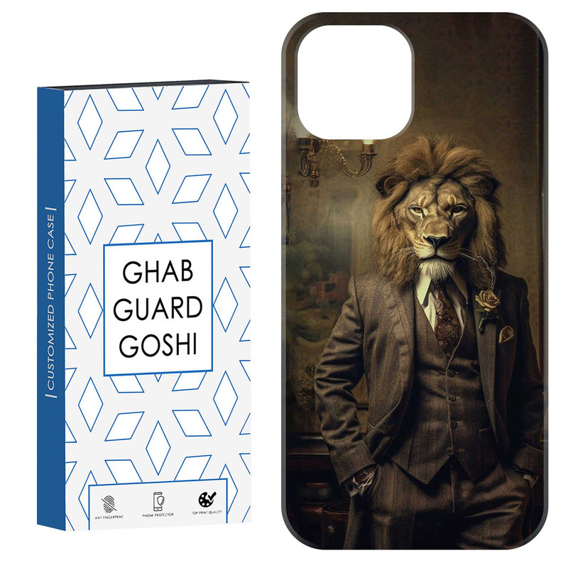 کاور قاب گارد گوشی طرح مرد شیری کد Dimo-621 مناسب برای گوشی موبایل اپل IPHONE 13 / 14