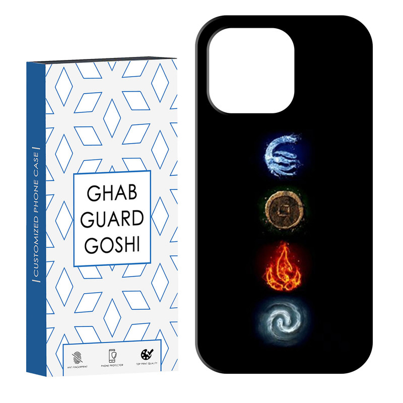 کاور قاب گارد گوشی طرح 4 عنصر کد Dimo-449 مناسب برای گوشی موبایل اپل IPHONE 16 PRO