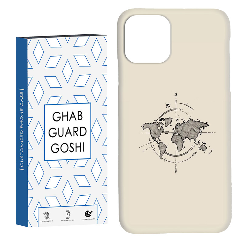 کاور قاب گارد گوشی طرح نقشه کد Dimo-175 مناسب برای گوشی موبایل اپل IPHONE 11