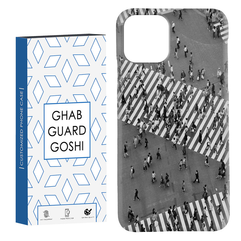 کاور قاب گارد گوشی طرح خیابون شلوغ کد Dimo-733 مناسب برای گوشی موبایل اپل IPHONE 11