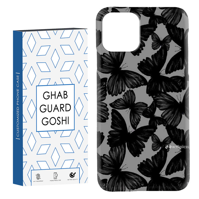 کاور قاب گارد گوشی طرح پروانه کد Dimo-837 مناسب برای گوشی موبایل اپل IPHONE 11 PRO