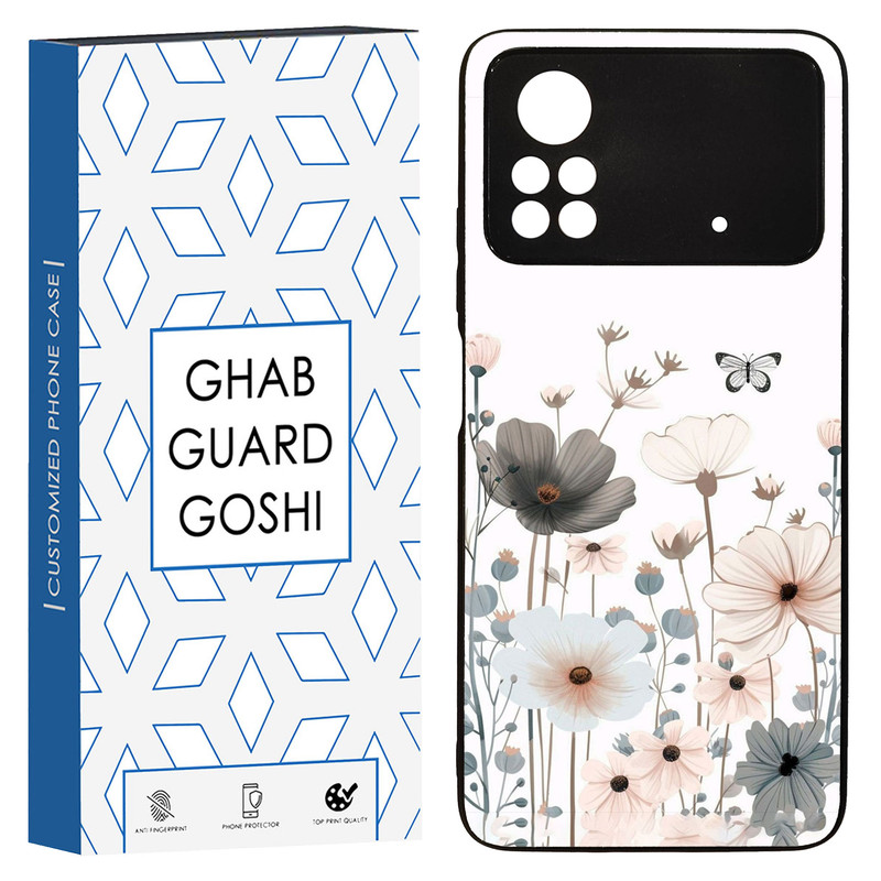 کاور قاب گارد گوشی طرح گل کد TPU-135 مناسب برای گوشی موبایل شیائومی POCO M4 PRO 4G