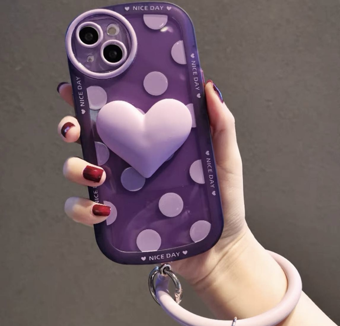 قاب مدل heart bangle مناسب برای گوشی آیفون iPhone 13 کد Tor-۱