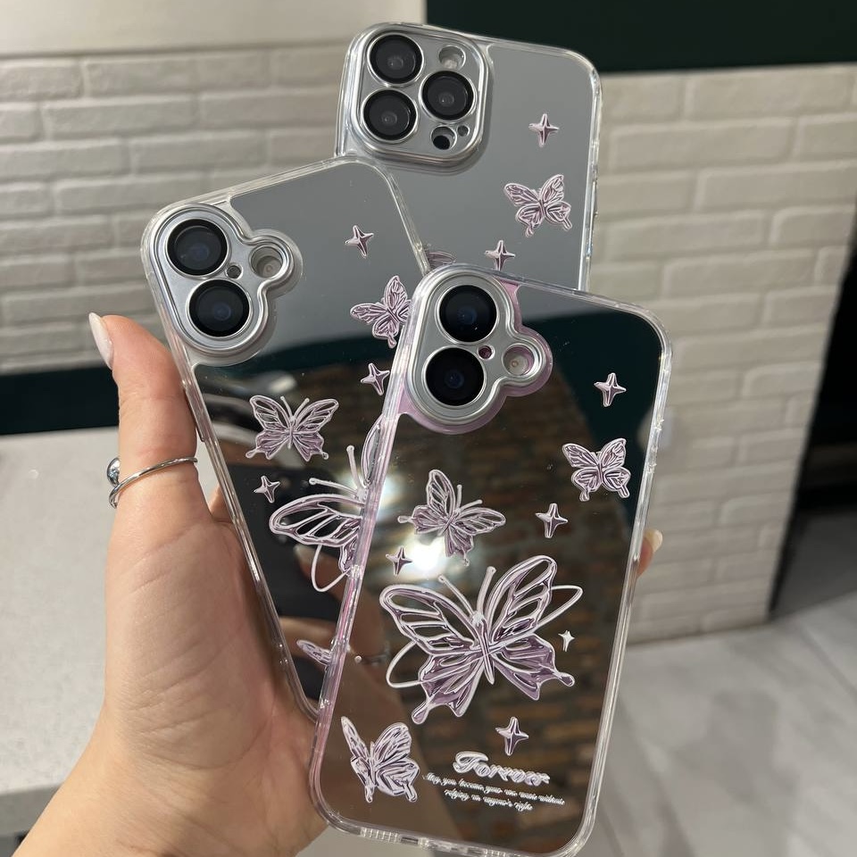 قاب مدل پروانه اینه ای مناسب برای گوشی آیفون iPhone ۱3 کد Tor-۱