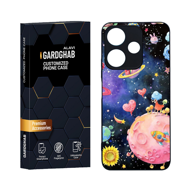 کاور گارد قاب علوی مدل دورژله ای فانتزی مناسب برای گوشی موبایل شیائومی Poco M6 4G