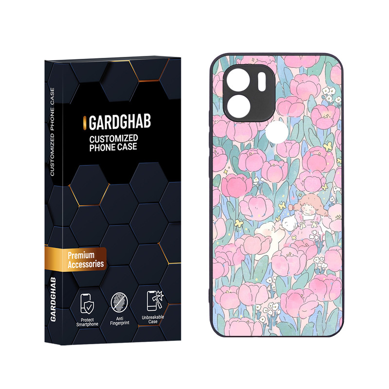 کاور گارد قاب مدل دور ژله ای دخترانه مناسب برای گوشی موبایل شیائومی Redmi A1 Plus / A2 Plus / Poco C50 / Poco C51