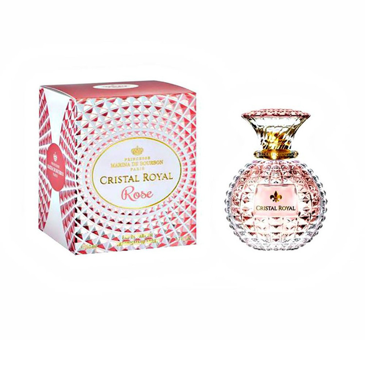 ادوپرفیوم زنانه پرنسس مارینا دو بوربون مدل Cristal Royal Rose با رایحه گرم حجم 100 میلیلیتر
