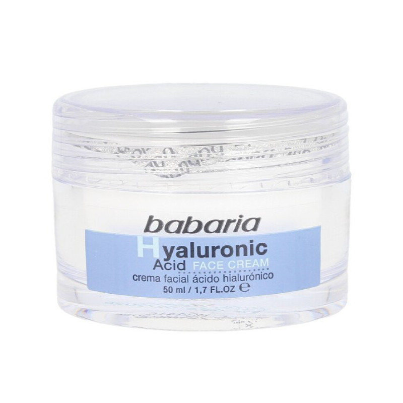 ژل ترمیمکننده صورت و گردن باباریا مدل Hyaluronic Acid مناسب برای انواع پوست حجم 50 میلیلیتر