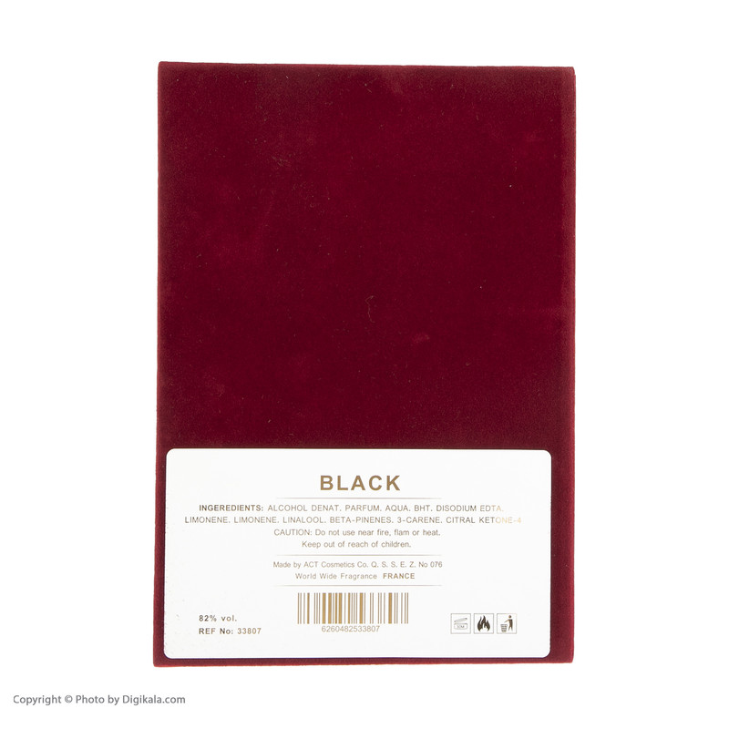 ادو پرفیوم مردانه زیفویید مدل BLACK حجم 100 میلی لیتر