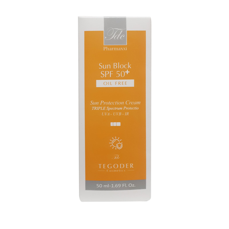 کرم ضد آفتاب بدون رنگ تگودر SPF 50 مدل su0 مناسب پوست چرب و آکنه ای حجم 50 میلیلیتر