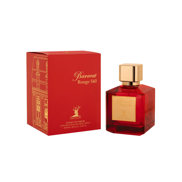 اکستریت د پرفیوم اسپیگان مدل Bacaracat Rouge 540 با رایحه گرم و شیرین حجم 100 میلی لیتر