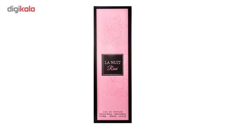 ادو پرفیوم زنانه فراگرنس ورد مدل La Nuit Rose حجم 100 میلی لیتر