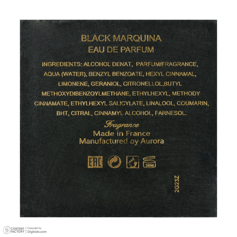 ادو پرفیوم مردانه ارورواسنتس مدل Black Marquina حجم 100 میلی لیتر