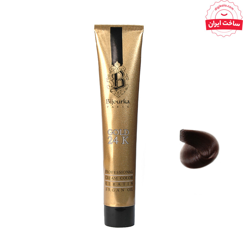 رنگ موی بیجورکا سری Gold 24K شماره3 حجم 100 میلی لیتر رنگ قهوه ای تیره