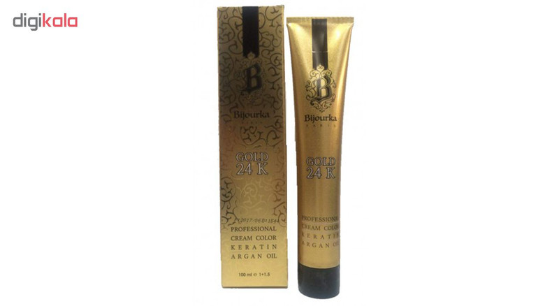 رنگ موی بیجورکا سری Gold 24K شماره 5 حجم 100 میلی لیتر رنگ قهوه ای روشن
