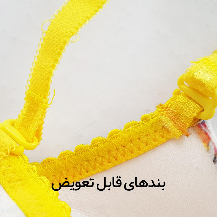 ست شورت و سوتین زنانه لنا ژنکن مدل پوش آپ فنردار کاپ اسفنجی بند متحرک کد 4689-12