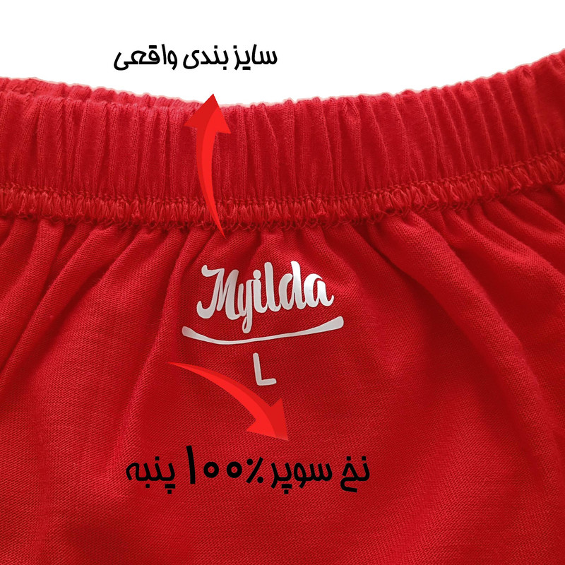 شورت مردانه ماییلدا مدل اسلیپ پنبه ای کد 4700-6-2 بسته 6 عددی