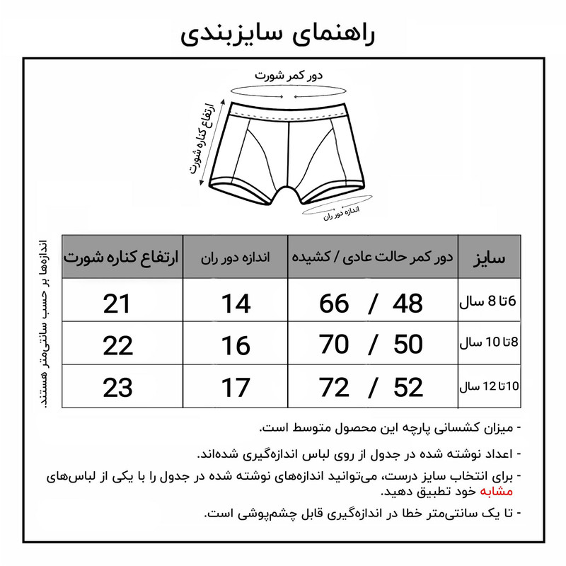 شورت پسرانه کوزا مدل پادار پنبه ای کد 4595-3 بسته 3 عددی